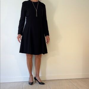Elegant Black Long Sleeve Dress